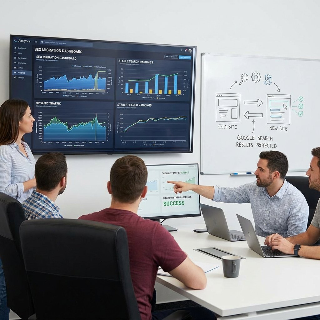 الحفاظ على SEO أثناء النقل